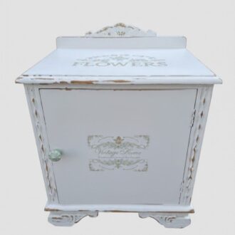 White vintage table «Flowers»