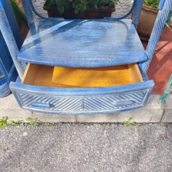 Handcrafted wooden furniture with decorative design.