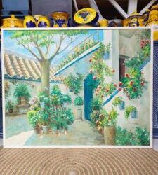 Óleo pintado de patio andaluz 6 oleo pintado de patio andaluz 1 225x300 1