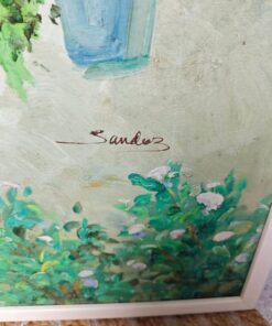 Óleo pintado de patio andaluz 3 oleo pintado de patio andaluz