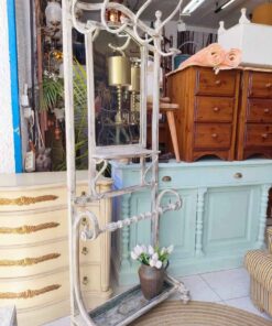 Perchero paragüero estilo Thonet de madera y metal