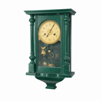 Green antique clock