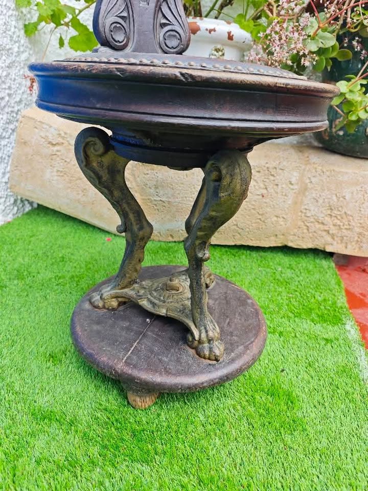 Silla antigua de capitán de barco 3 Silla antigua de capitán de barco - Imagen 3