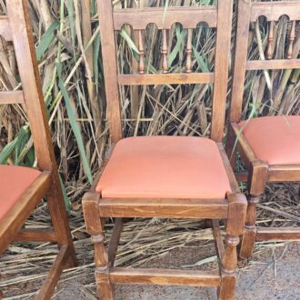 wooden and cattail chairs – photo 2