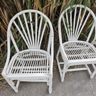 Vintage bamboo chairs – photo 2