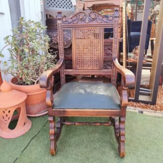 sillón de rejilla tallado – foto 3