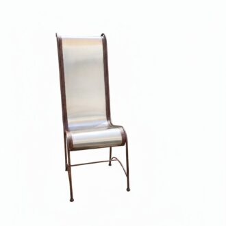 sillón metálico