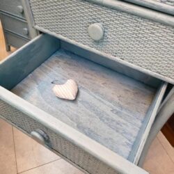 Sinfonier de madera y ratán azul 9 sinfonier de madera y ratan azul