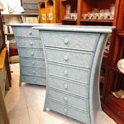 Sinfonier de madera y ratán azul 8 sinfonier de madera y ratan azul 3