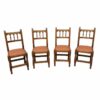 wooden and cattail chairs