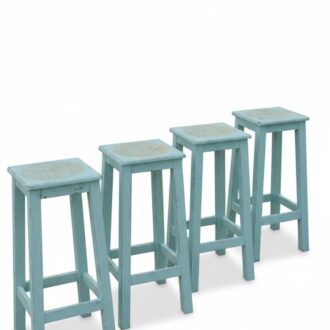 Taburetes alto Mandala azul