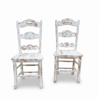SILLAS BLANCAS SHABBY CHIC