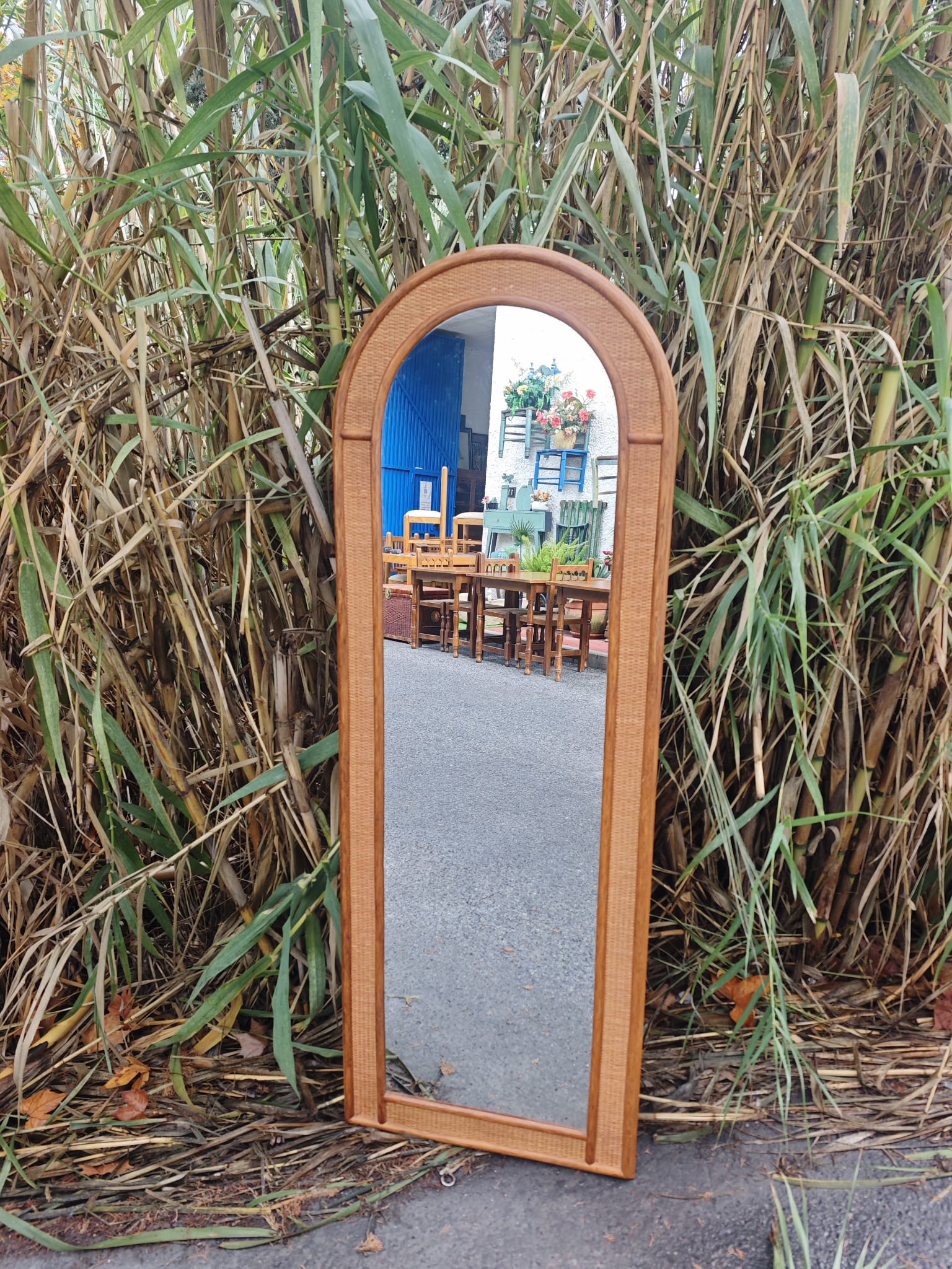 ESPEJO DECORATIVO DE BAMBÚ 1 espejo decorativo de bambu