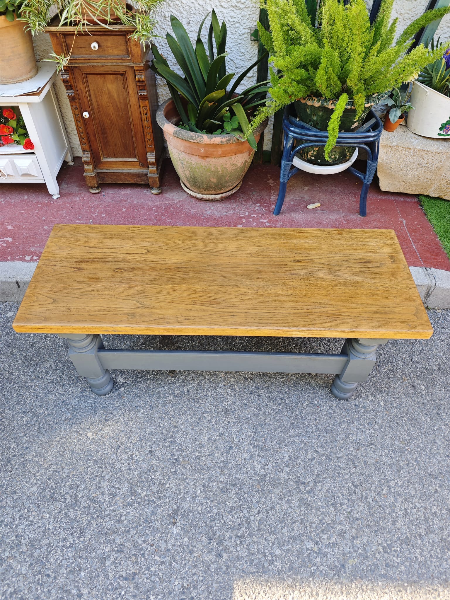 Mesa de madera de roble 3 Mesa de madera de roble - Imagen 3