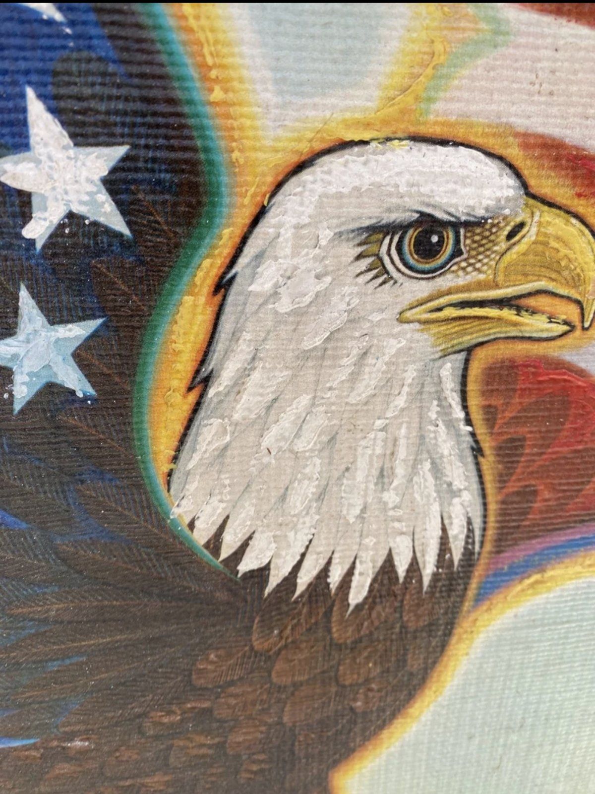 Óleo águila Americana K.Chin 3 Óleo águila Americana K.Chin - Imagen 3