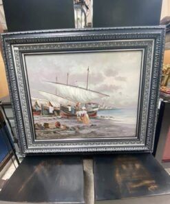 Óleo marinero tallado