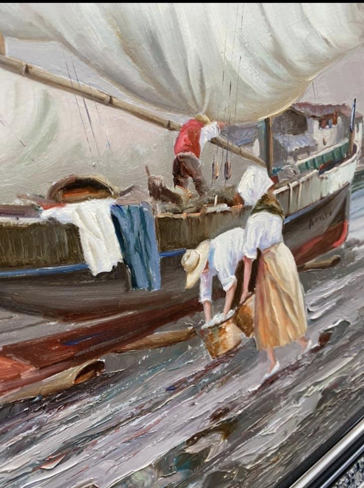 Óleo Marinero Juan Araez 2 Óleo Marinero Juan Araez - Imagen 2