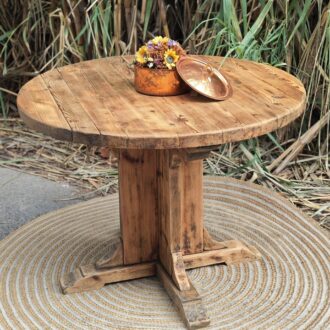 MESA REDONDA DE PINO VIEJO 12 1000439893 scaled