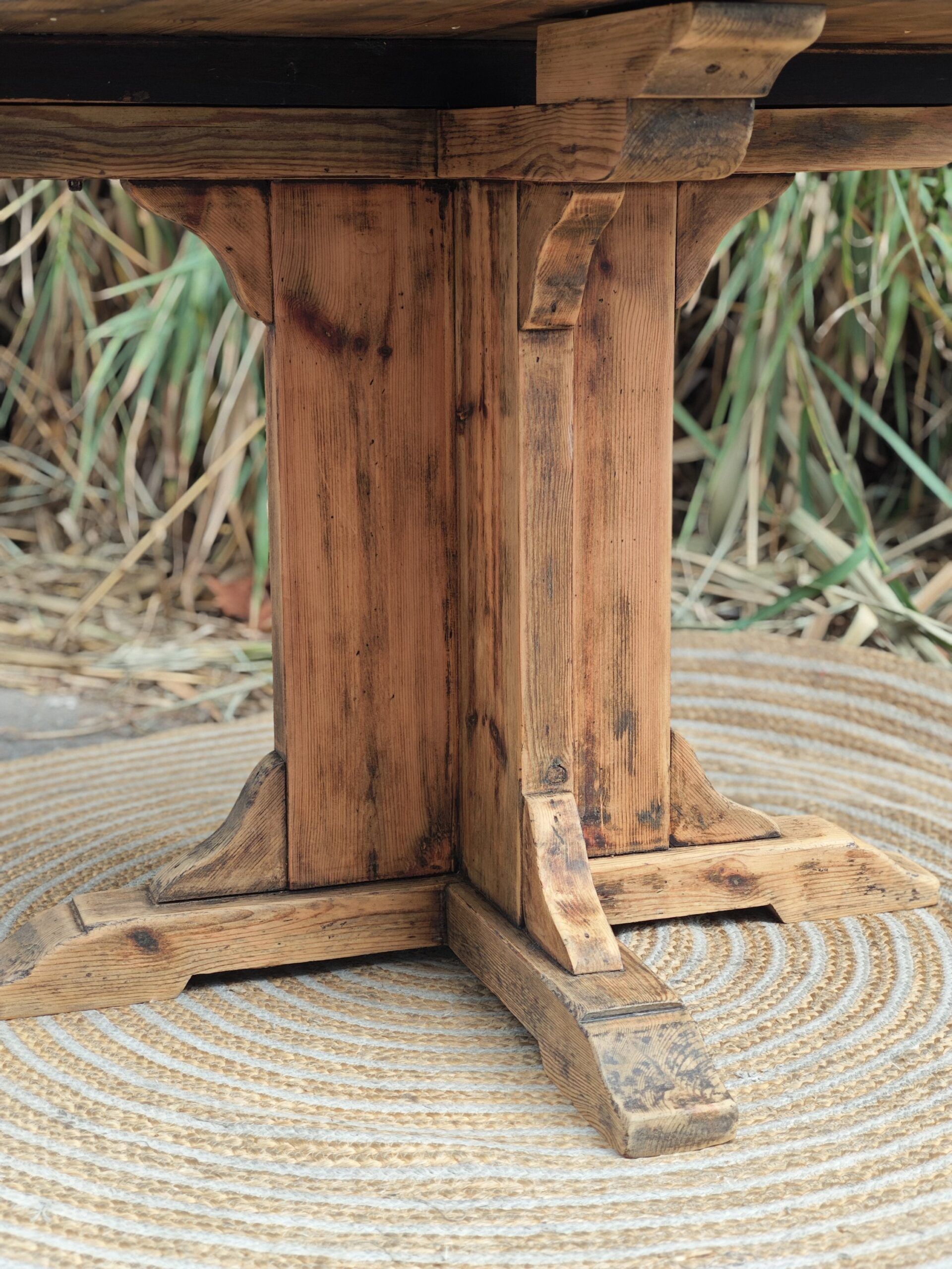 MESA REDONDA DE PINO VIEJO 3 MESA REDONDA DE PINO VIEJO - Imagen 3