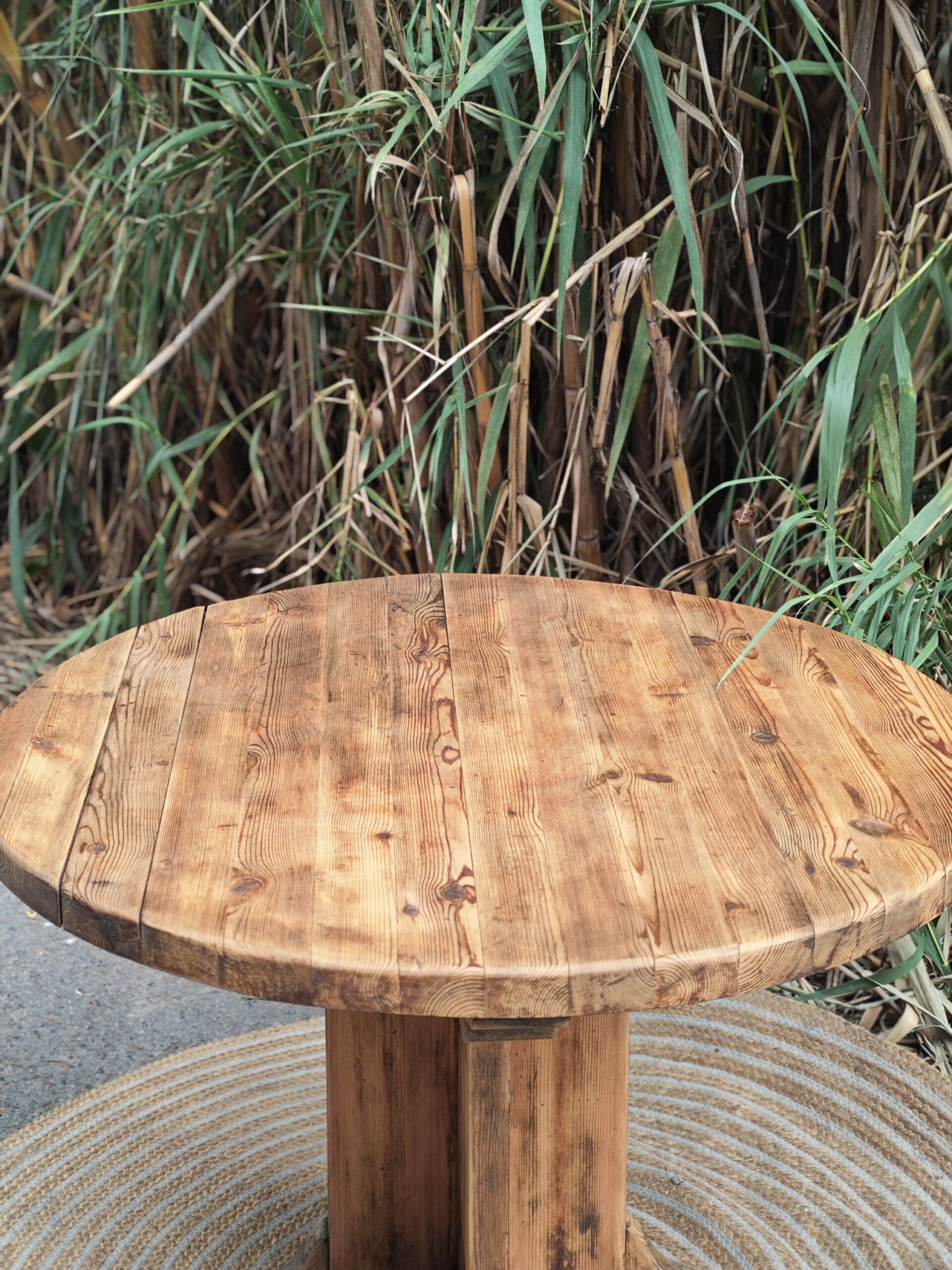 MESA REDONDA DE PINO VIEJO 6 MESA REDONDA DE PINO VIEJO - Imagen 6