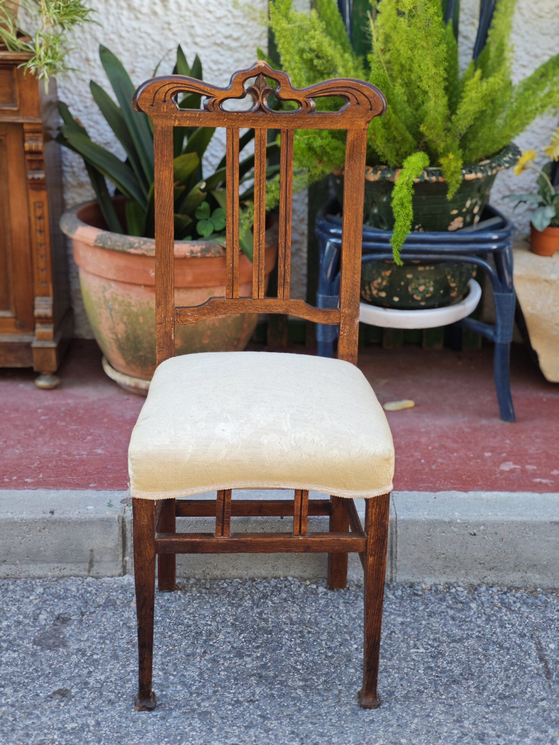 silla antigua tapizada 3 silla antigua tapizada - Imagen 3