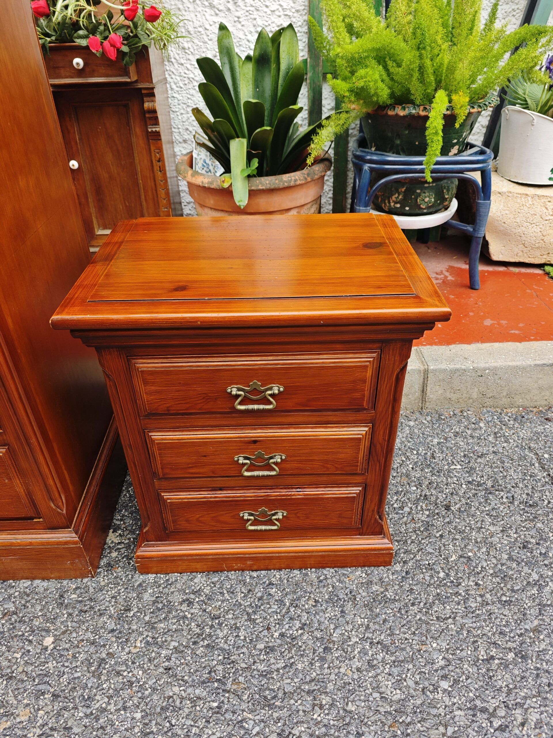 CÓMODA Y MESITAS DE PINO 4 CÓMODA Y MESITAS DE PINO - Imagen 4