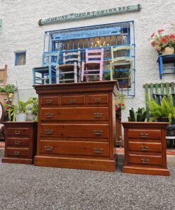 CÓMODA Y MESITAS DE PINO 7 1000443523