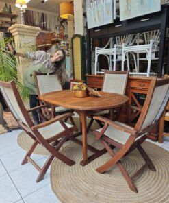 Mesa de jardín y sillas plegables 15 1000444084