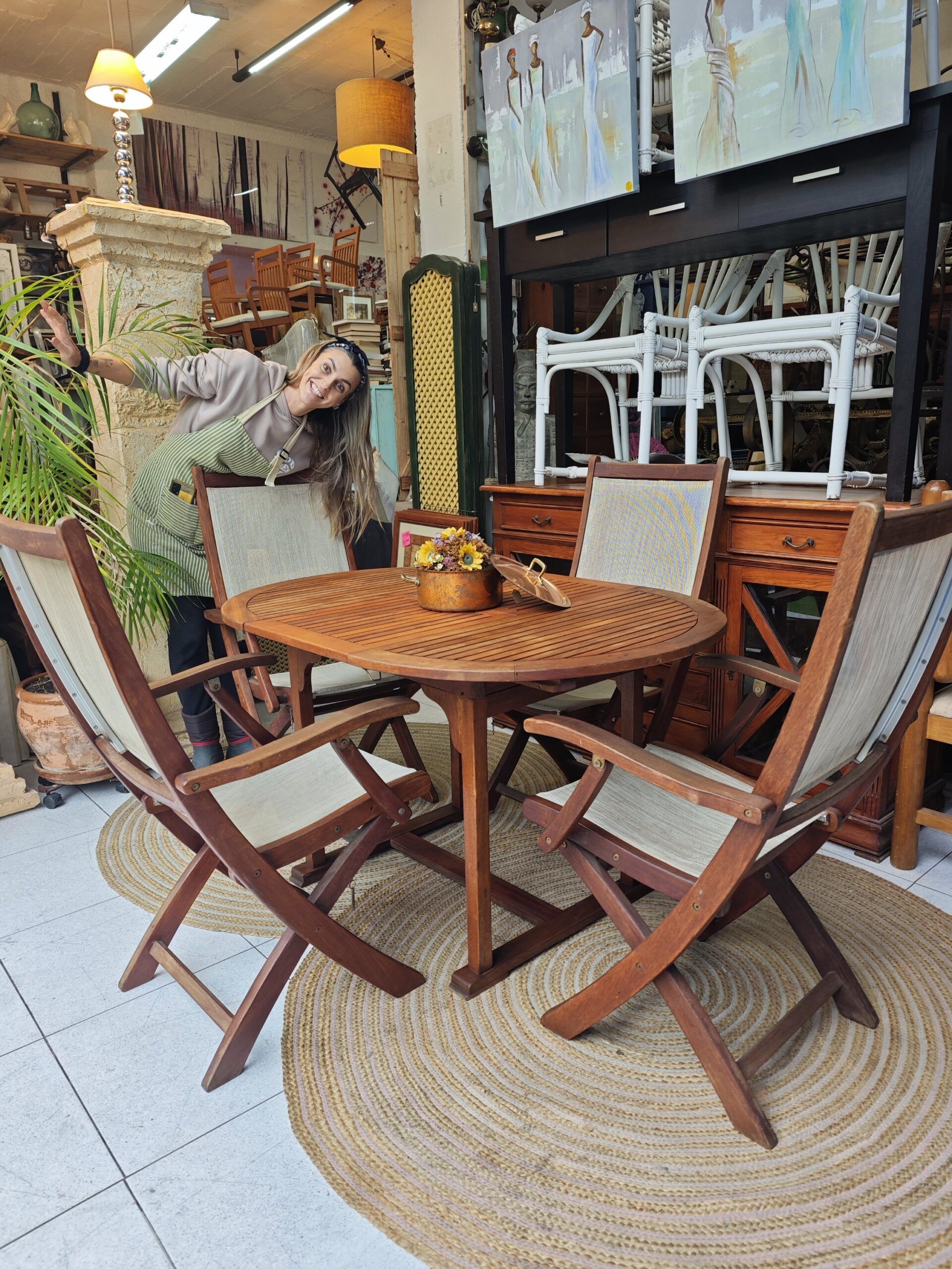 Mesa de jardín y sillas plegables 8 Mesa de jardín y sillas plegables - Imagen 8