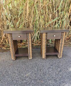 Mesitas de noche ratán 5 mesitas de noche madera y ratán