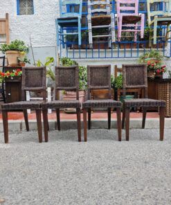 sillas de ratán y madera 7 1000447236