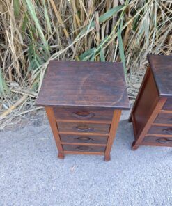 Wood and leather tables 7 1000448569