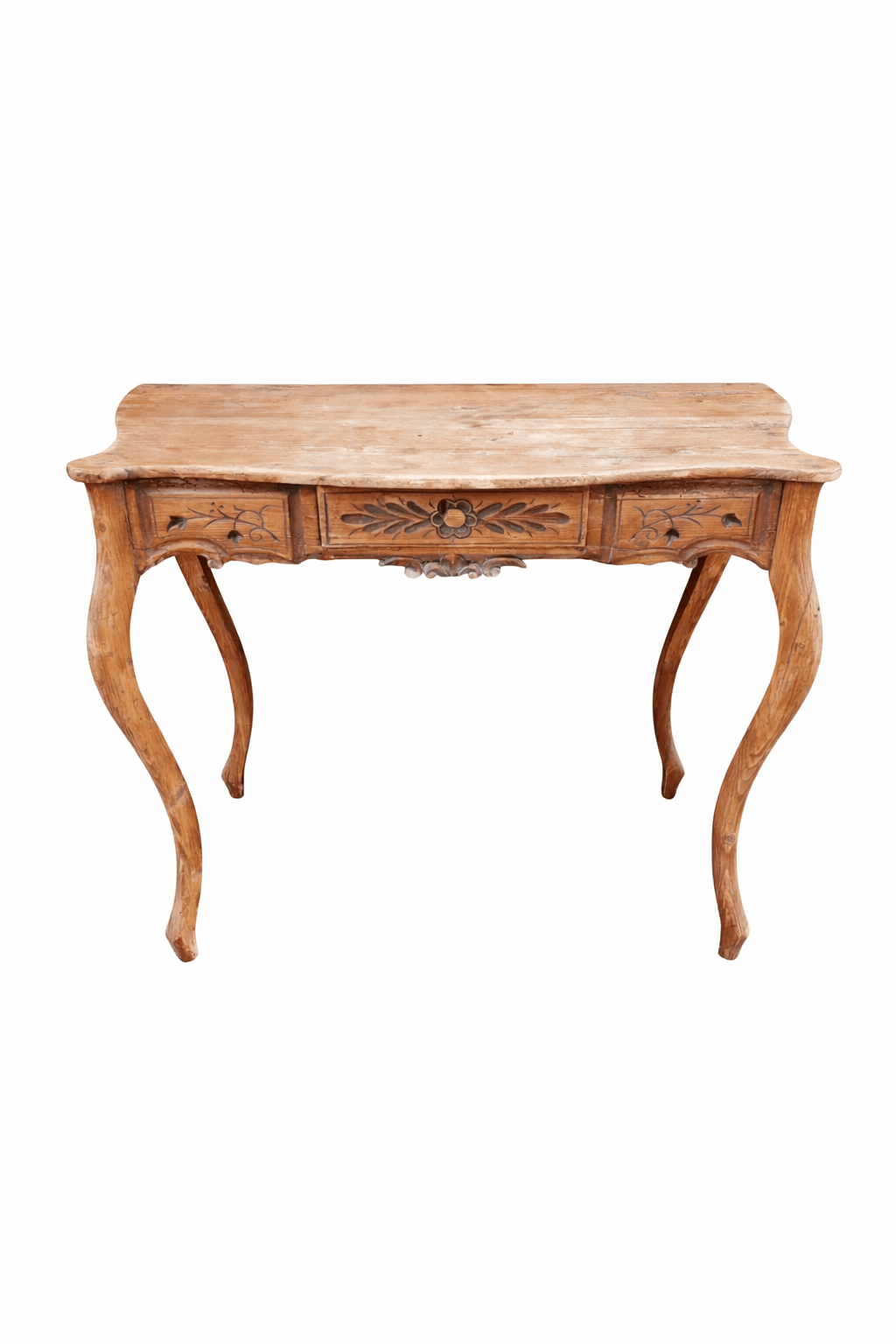 Antique washed wood desk 1 Escritorio antiguo de madera lavada