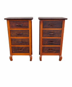 Wood and leather tables