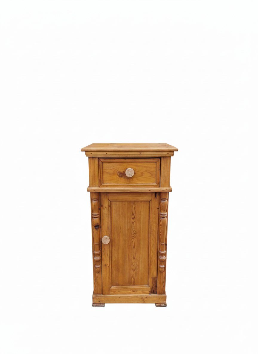 antique natural wood table Mesita antigua de madera natural