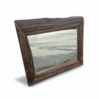 Espejo artesanal de madera