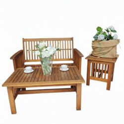 Teak garden furniture set
