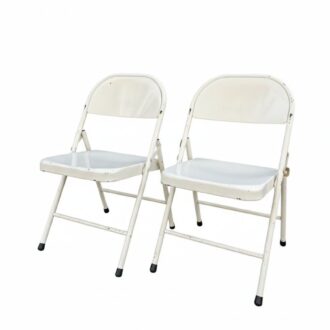 sillas vintage de metal plegables