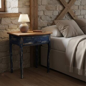 Mesita vintage de nogal 8 1000452458