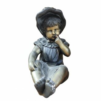 Figura Decorativa de Niña en Cerámica