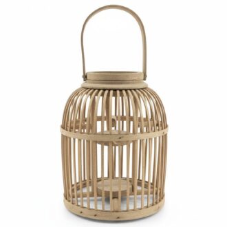 Farol Porta Velas de Madera