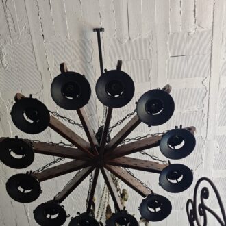 Lámpara de Lujo Vidrio Semillado Coñac 15 1000455676 scaled