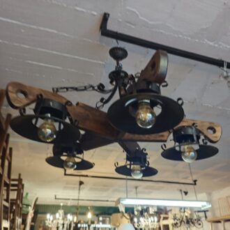 Lámpara de Techo Rústica Clearhalo 10 1000455726 scaled