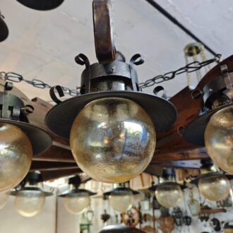 Lámpara de Lujo Vidrio Semillado Coñac 14 1000455730 1 scaled