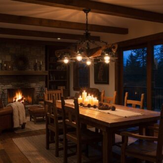 Lámpara de Techo Rústica Clearhalo 7 1000455974