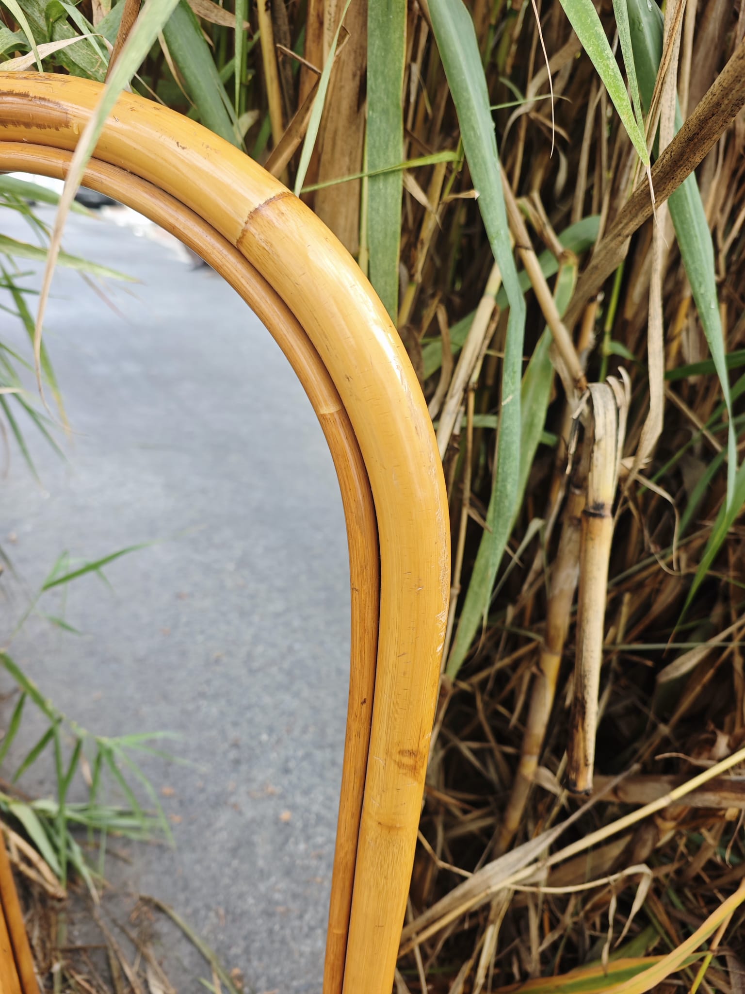 Espejo de bambú natural 2 Espejo de bambú natural - Imagen 2