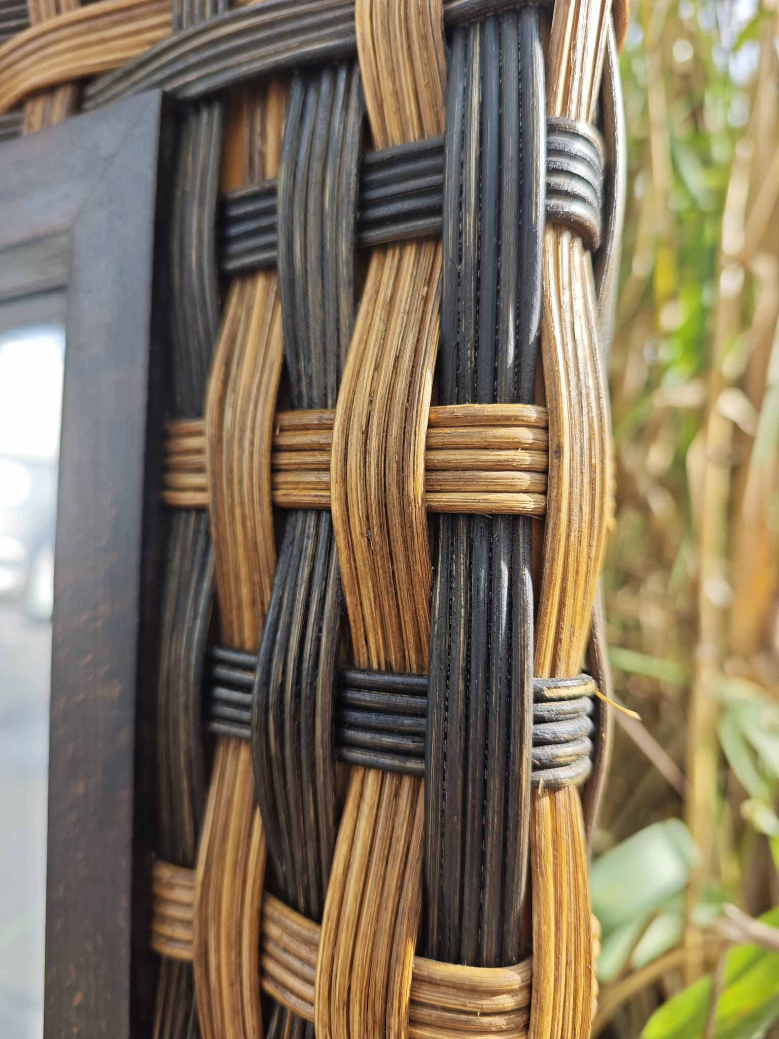 Espejo de ratán natural 180cm 3 Espejo de ratán natural 180cm - Imagen 3