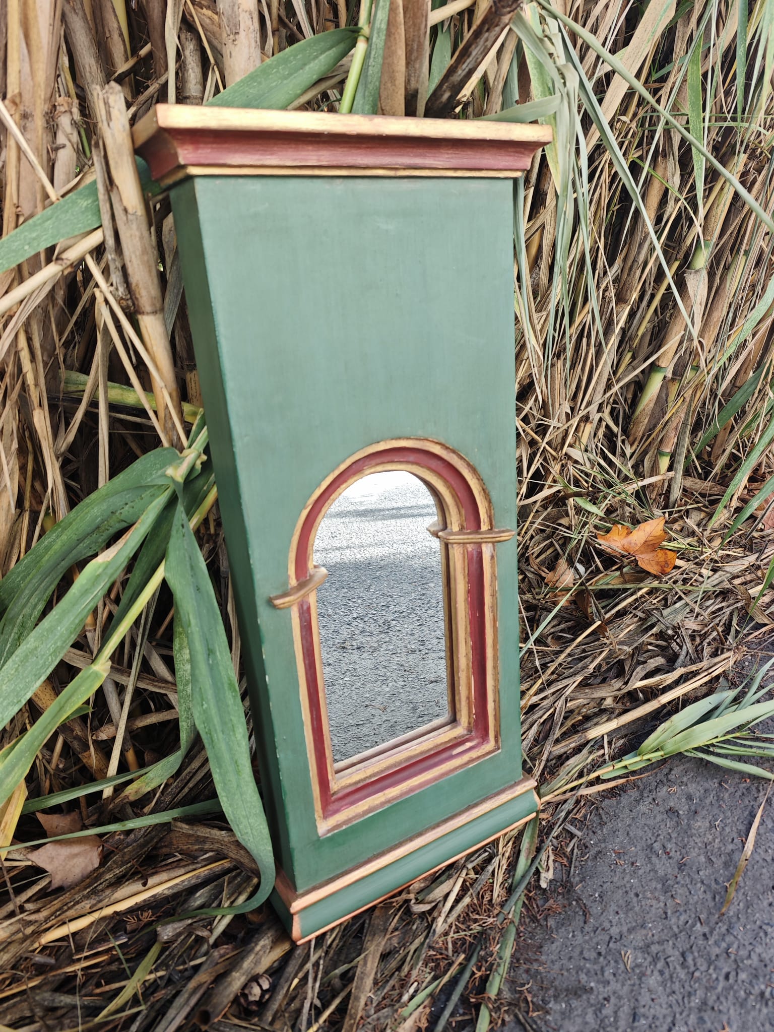 Espejo de madera artesanal 2 Espejo de madera artesanal - Imagen 2