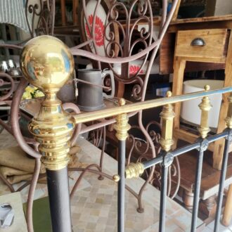 Vintage wrought iron headboard – photo 2