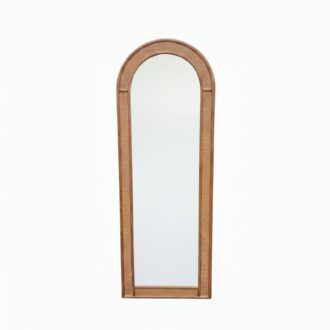 Decorative bamboo mirror